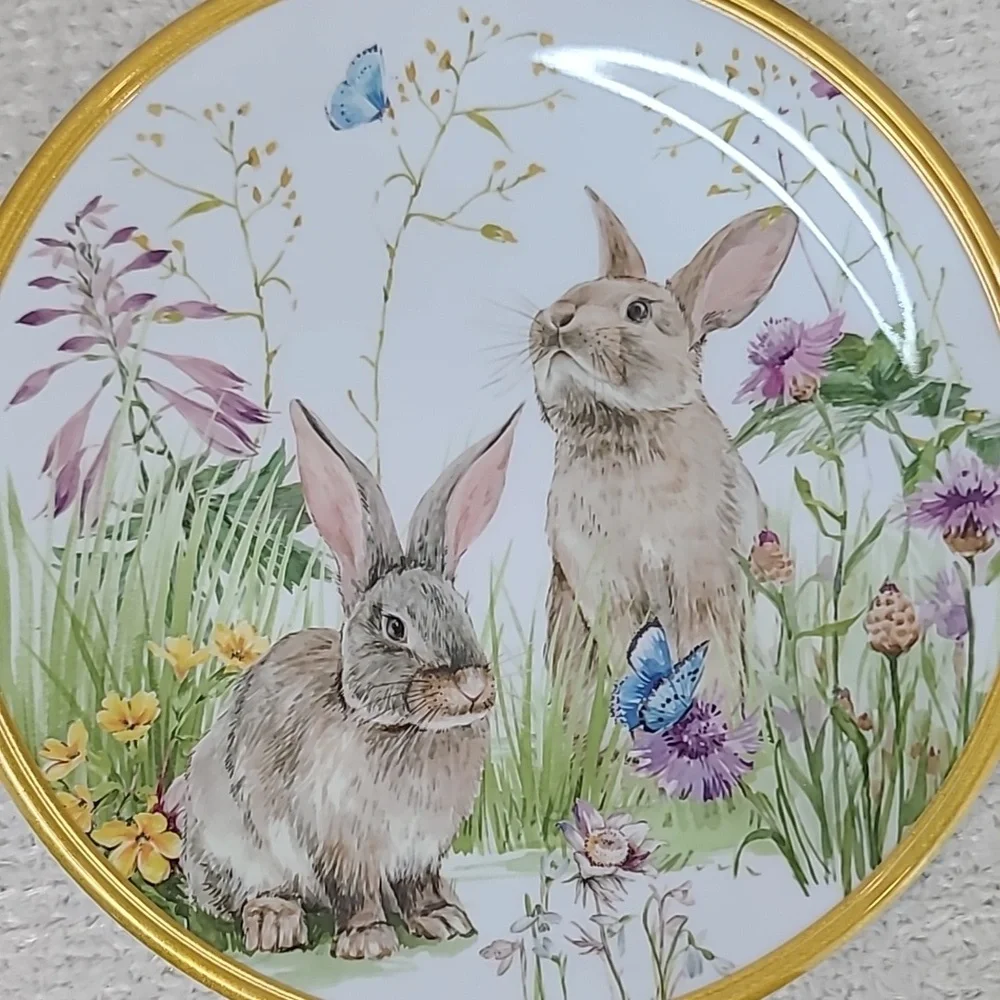 Williams Sonoma Easter Floral Meadow Kids 3-Piece Melamine Dining Set - NIB/NWT